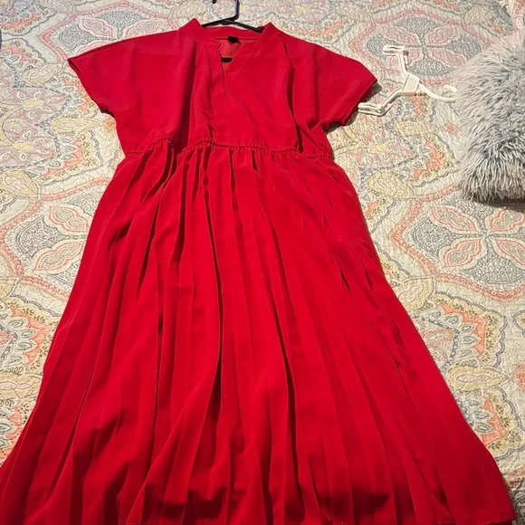 SHEIN Red Midi Dress - Picture 1 of 7